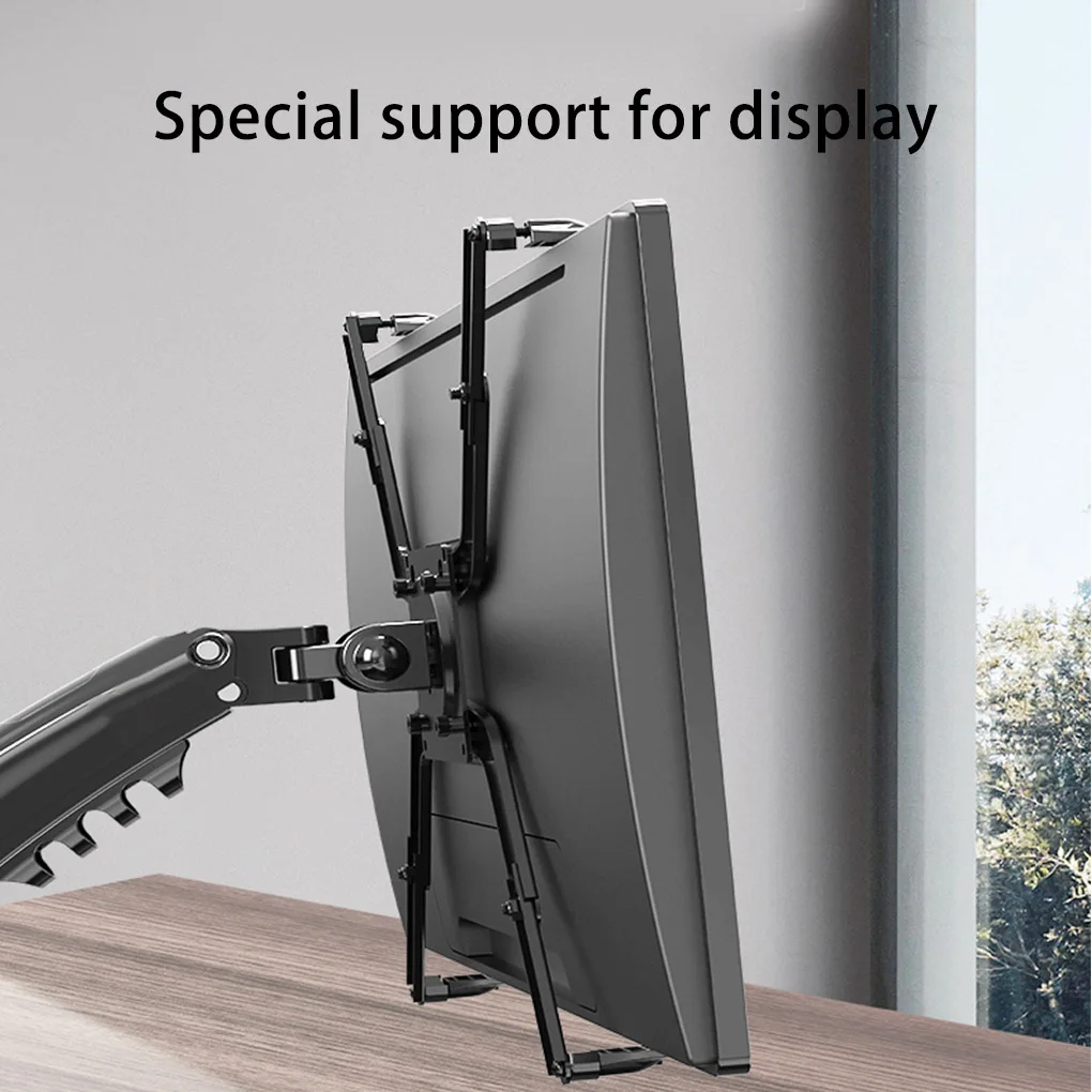 1 Pair Computer Screen Bracket Nonslip Heavy Duty Adjustable Monitor Rack