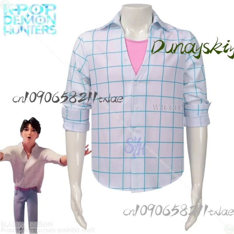 أنيمي فيلم جينو ساجا بنين Kpop شيطان تأثيري لسودا البوب المرحلة موحدة منقوشة سترة الوردي قصيرة الأكمام هالوين عيد الميلاد كوس