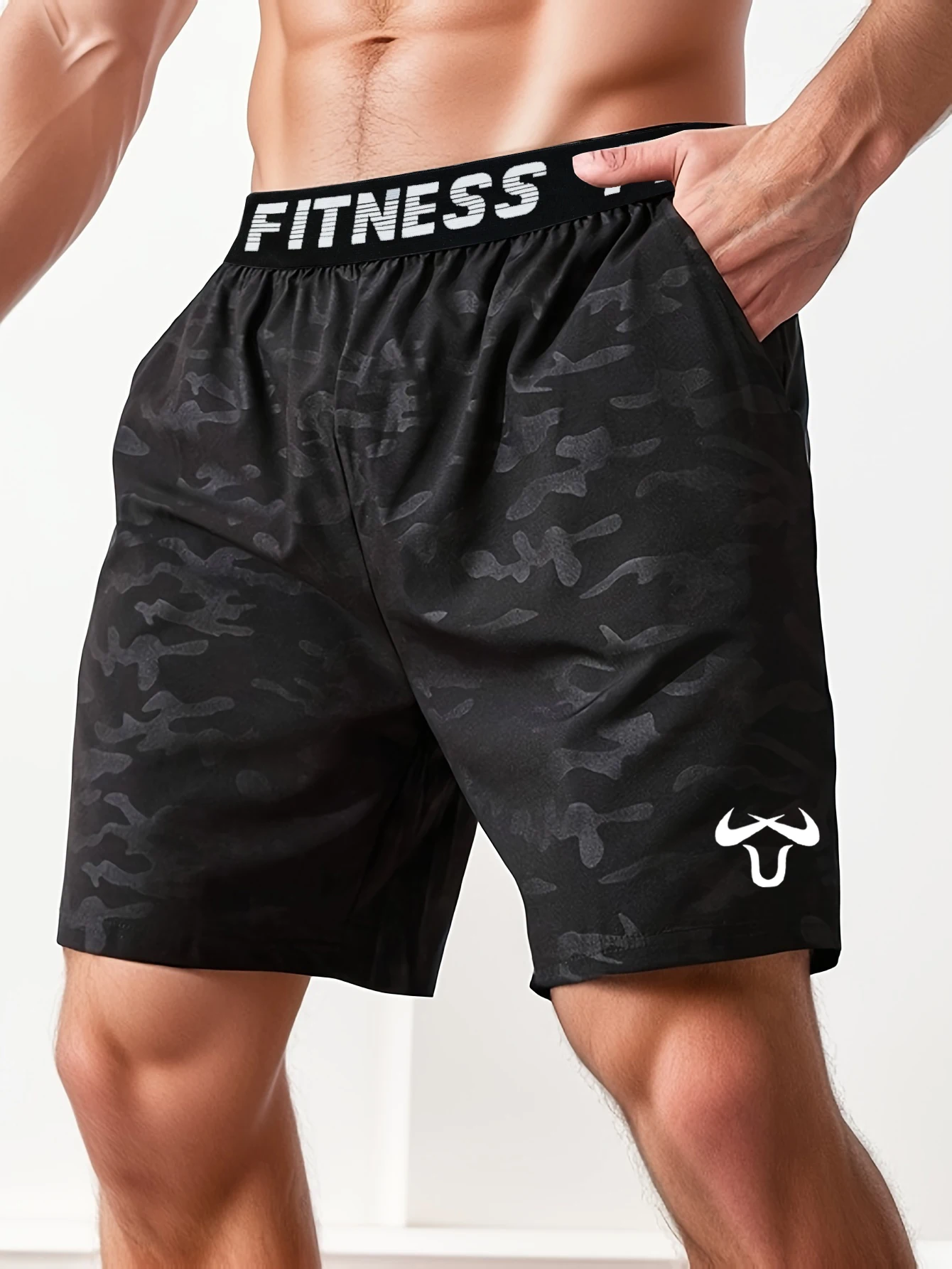 Men's cloud patterned cloud shorts breathable quick drying shorts