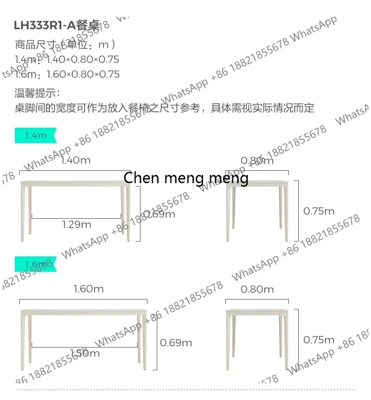 Rectangle White Dining Table Nordic Minimalist Kitchen Modern Dining Table Cover Luxury Mesa De Jantar Decoration Accessories