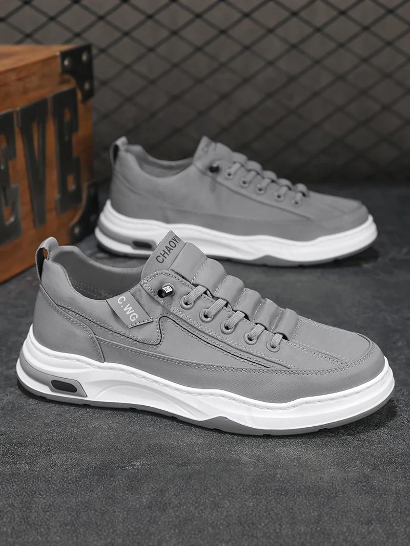 

Men's Canvas Shoes Summer Outdoor Casual Work Anti-slip Ice Silk Soft Bottom Slip-On Shoes Breathable Flat Heel round Toe
