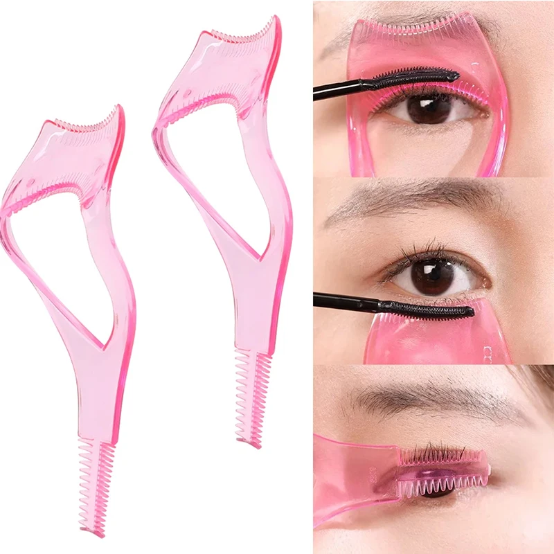 

3 In 1 Eyelash Aid Mascara Applicator Stencils Shield Curling Eyelashes Template Multifunction Beauty Eye Makeup Tool Cosmetics