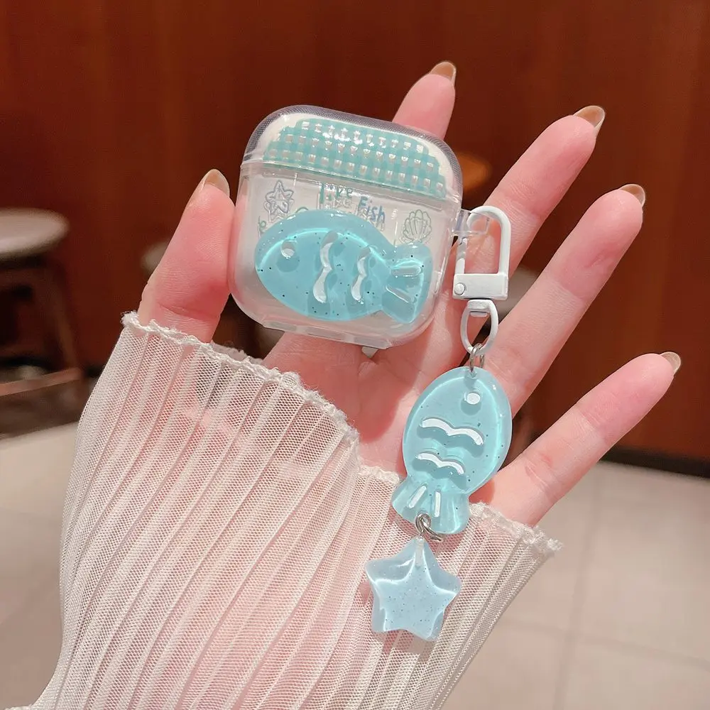 Case For TWS Pro4 Air Pro4 Soft Cartoon Earphone Case Bluetooth Headset Protective Cover With Keychain For Redmi Buds 6Play Box