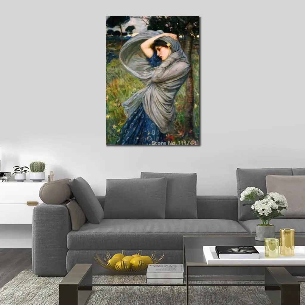 Portrait of Women Paintings Boreas John William Waterhouse Paintings Hand Painted High Quality