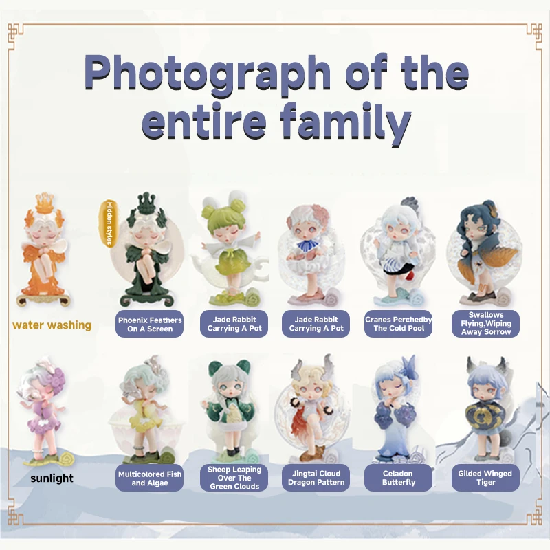 Toycity "Laura Mystical Book" صندوق أعمى الأصلي الكرتون عمل الشكل جمع نموذج دمية حلية صندوق غامض لعب الاطفال Gif #6