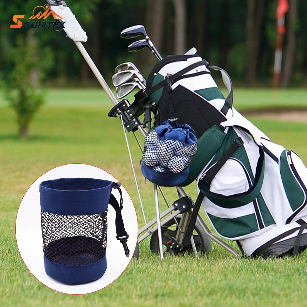 Lightweight Golf Drawstring Mesh Pouch Mini Portable Golf Ball Net Bag Multifunctional Golf Small Accessories Storage Sack