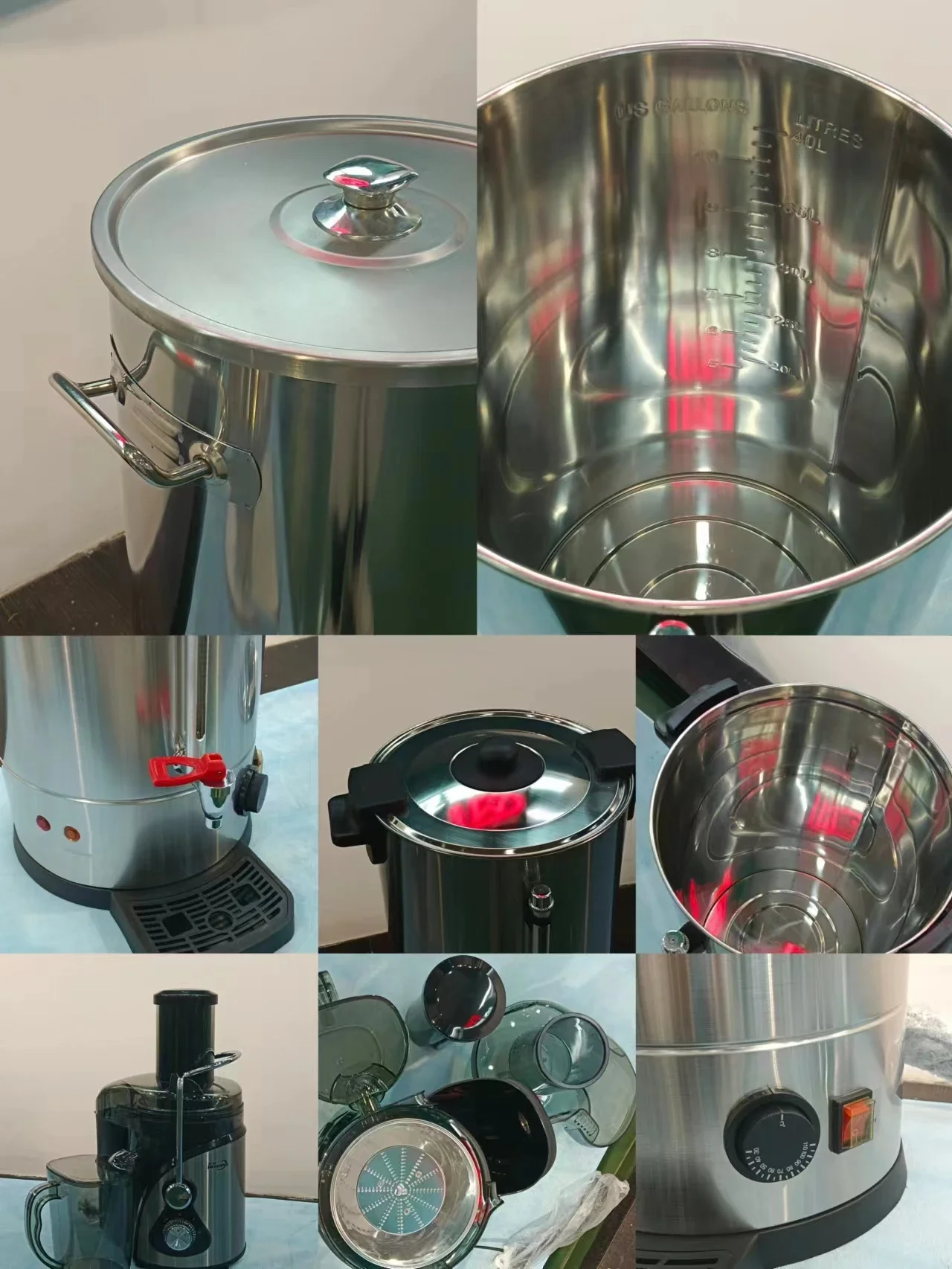 เครื่องต้มน้ำไฟฟ้าทำจากสเตนเลส teko listrik เชิงพาณิชย์เครื่องใช้ไฟฟ้าในครัว