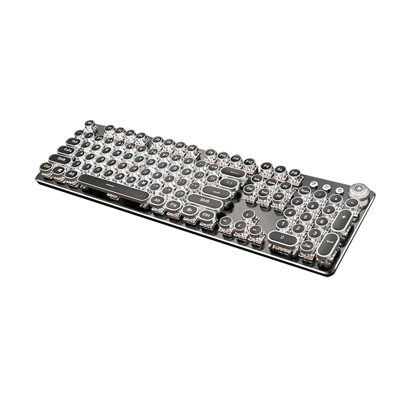 

Retro Punk 104 Key Quick Response Mechanical Gaming Keyboard Vintage Game Keyboard for Laptop Computer Women Men Home Office