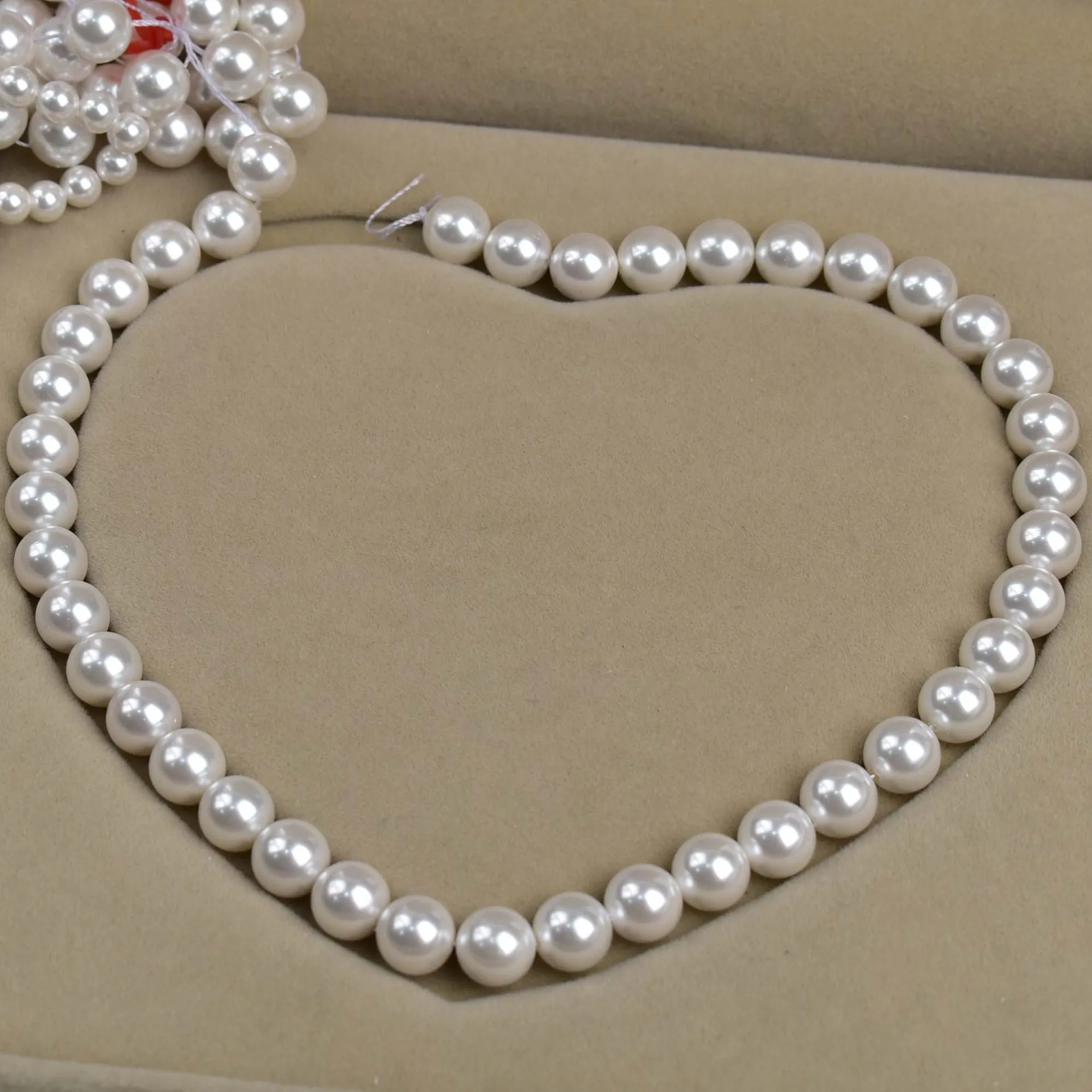 DIY-Muschelperlen, Nanyang-Muschelperlen, weiße Perlen, 2–14 mm, zum Basteln von Schmuck, für DIY-Halsketten, Armbänder, Ketten und Ohrringe. – Detail 3