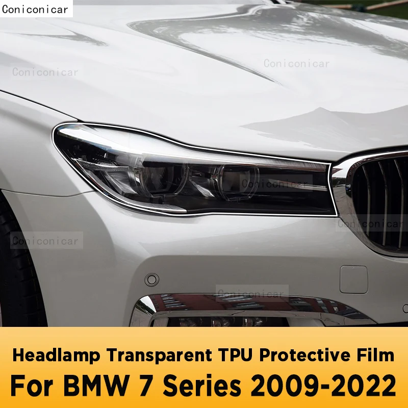 

For BMW 7 Series F01 F02 G11 G12 Car Exterior Headlight Anti-scratch Front Lamp Transparent TPU Protective Film Accessories