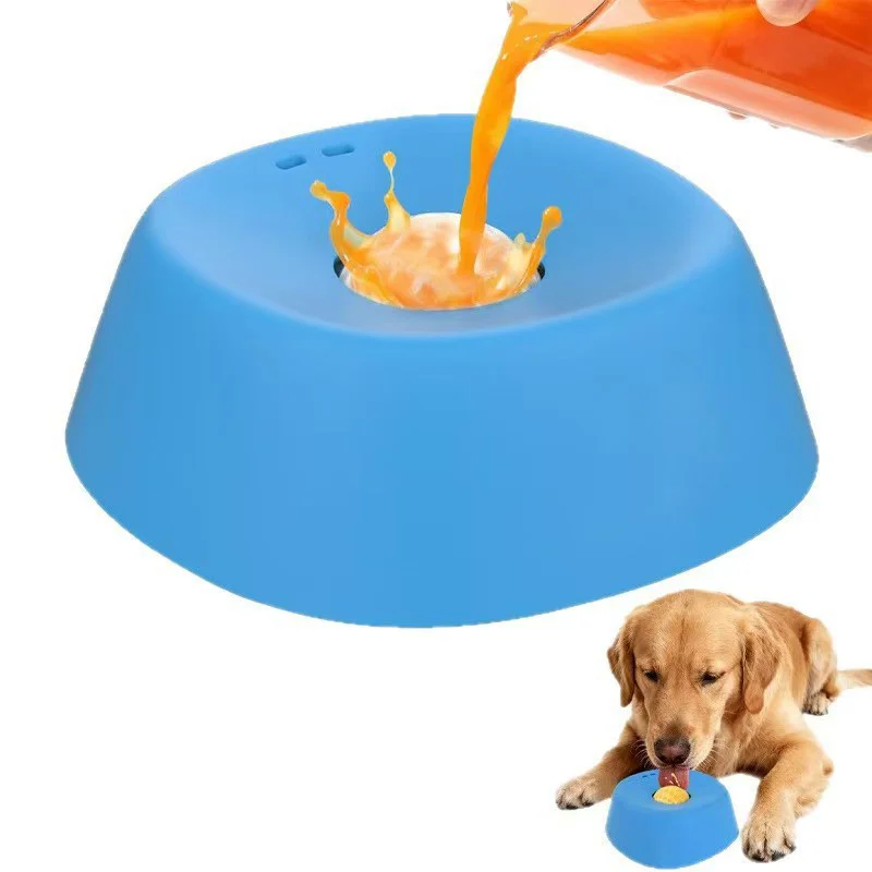 

Slow Feeder Dog Bowls For Liquid Treat Interactive Lick Bowl Anti-slip Slow Feeder Wet Food Anti-slip Bone Broth Dog Lick Bowl
