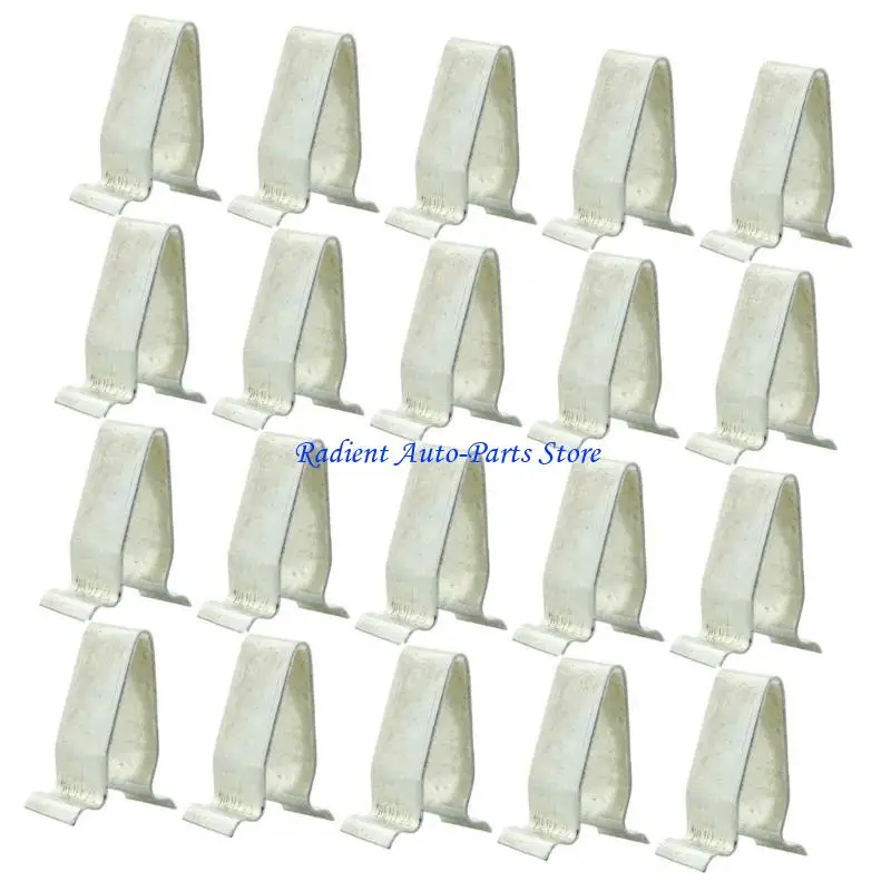 

T3EF 20pcs Metal Fastener Clips Universal Car Trunk Tailgate Retainer Clips