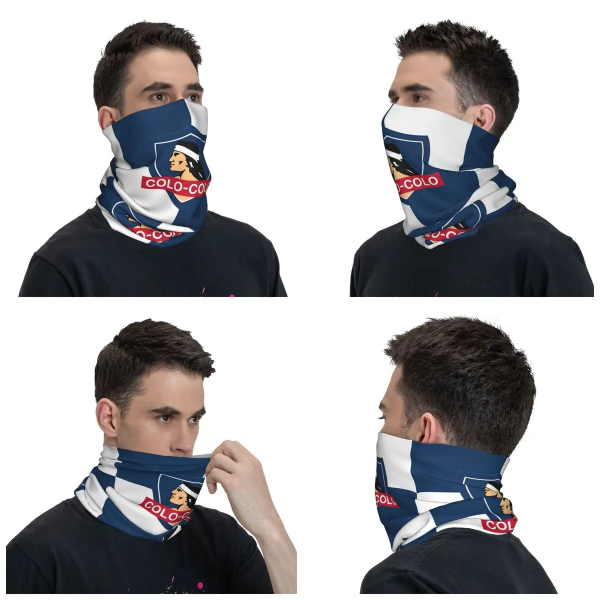تشيلي كولو كولو نادي كرة القدم باندانا الرقبة الجراب مطبوعة Campeon قناع وشاح دافئ عقال الرياضة في الهواء الطلق للرجال النساء الكبار #3