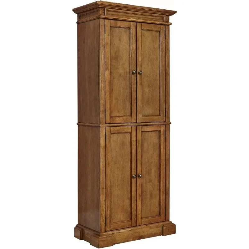 

Storage Cabinet with Drawers and Adjustable Shelves Antique Oak