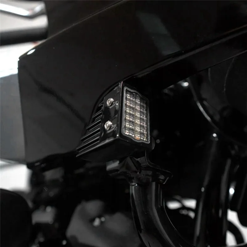 

Motorcycle LED Fairing Decorative Headlights Turn Warning Lights Tools For Softail Low Rider ST El Diablo