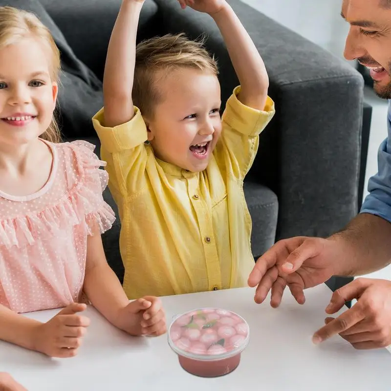 Jelly Cube Speelgoed 60ml Zachte Zintuiglijke Stopverf Fun Fruit Gekleurde Modder Klei Educatief Goody Stopverf Voor Kinderen Jongens volwassenen