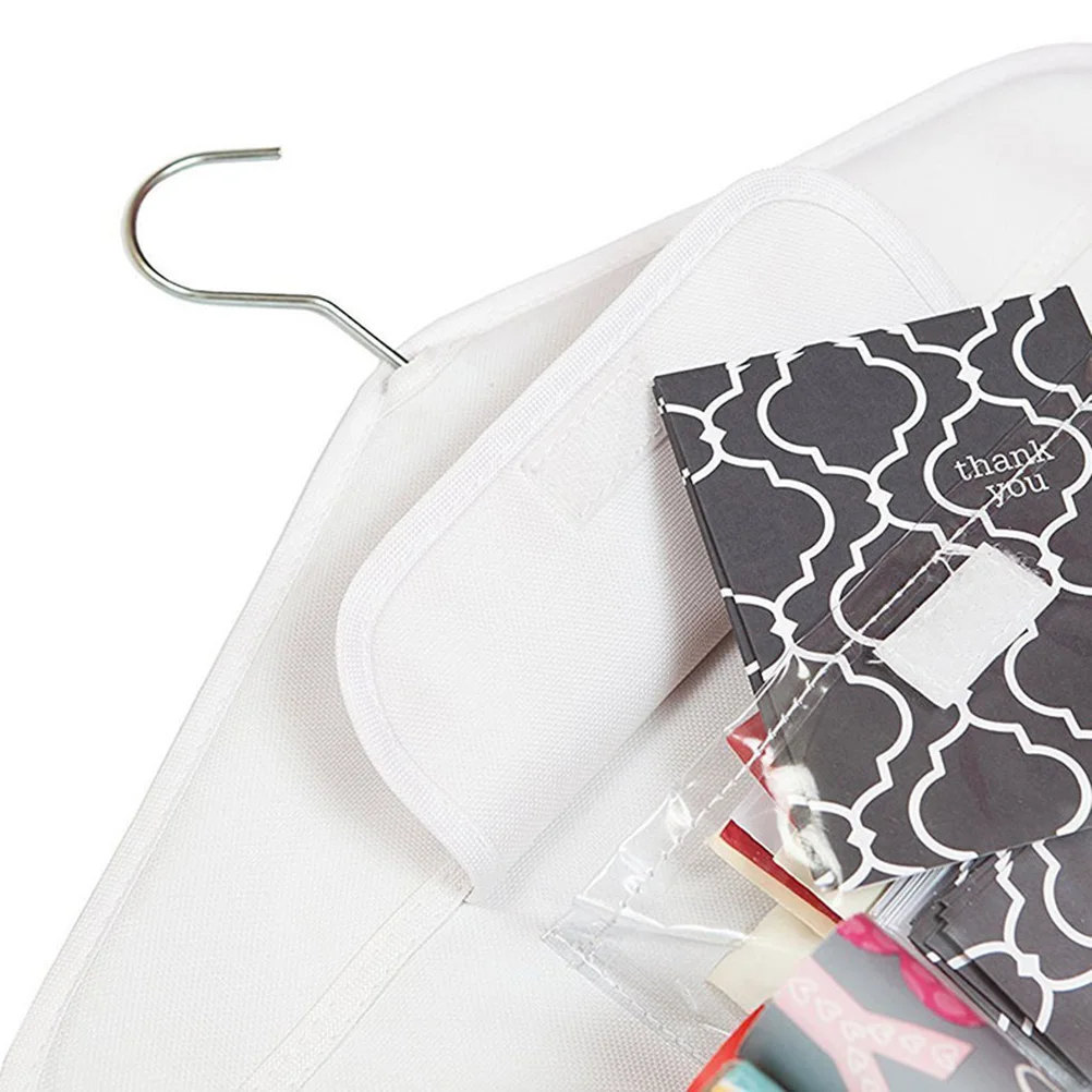 

Gift Wrap Storage Bag Double Sided Hanging Jewelry Organizer Waterproof Transparent Pockets Wall Sundries Storage Bag