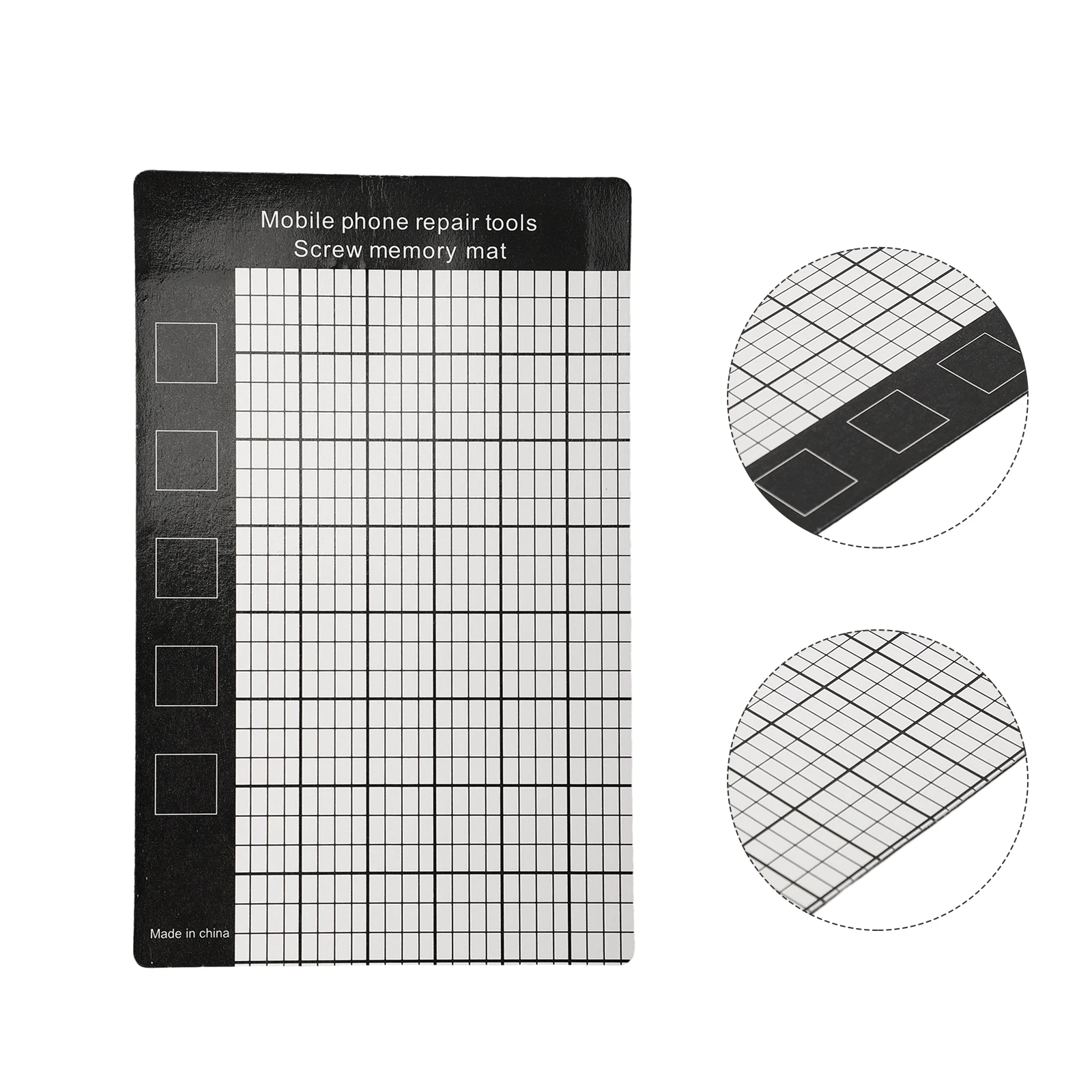 MAGNETIC MOBILE PHONE REPAIR MAT Magnetic Mat Black Fix Small Screws Magnetic Screw Memory Mat Screw Storage Mat 145 X 90mm Tool
