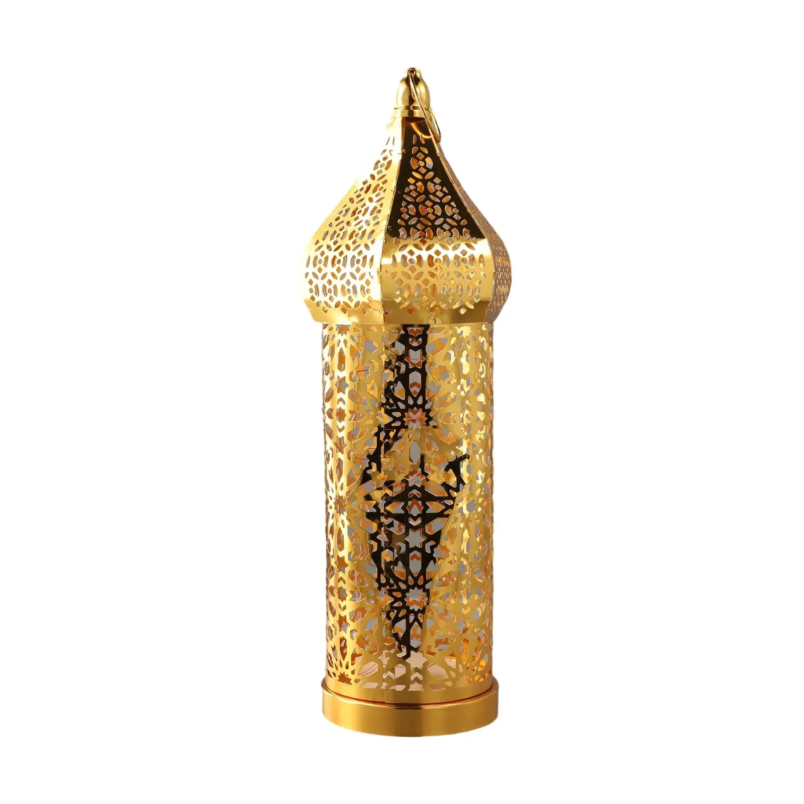 High Quality Iron Ornaments Home Décor Golden Hollow Home Decoration Light Ornaments Ron Lanter Table Decoration