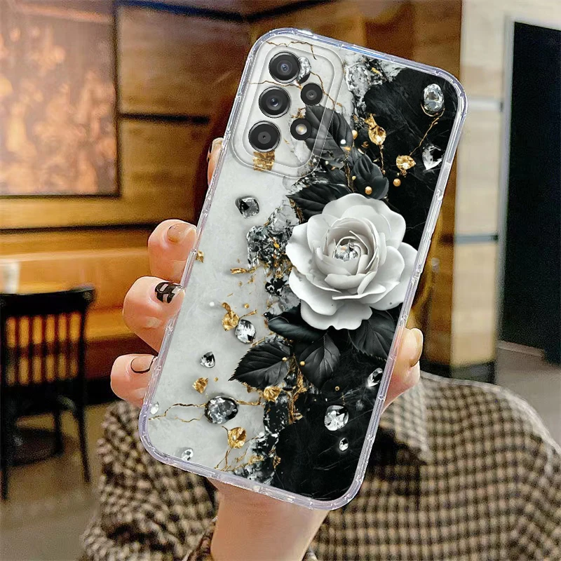 Beautiful Butterfly Art Case for Samsung Galaxy A56 A55 A23 A14 A26 A24 A36 A13 A15 A25 A34 A35 A33 A73 A54 Soft Phone Cover