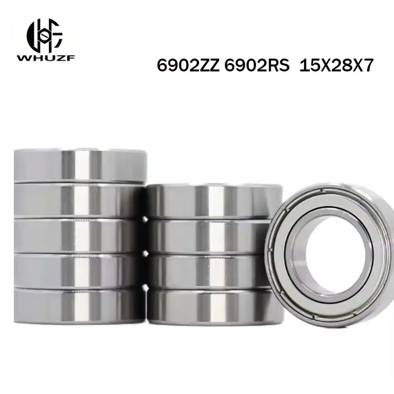 

10 шт. подшипники 6902 61902 ZZ-2Z 2RS 15*28*7 мм ABEC-7 6902 RS прецизионные шарикоподшипники Rodamiento