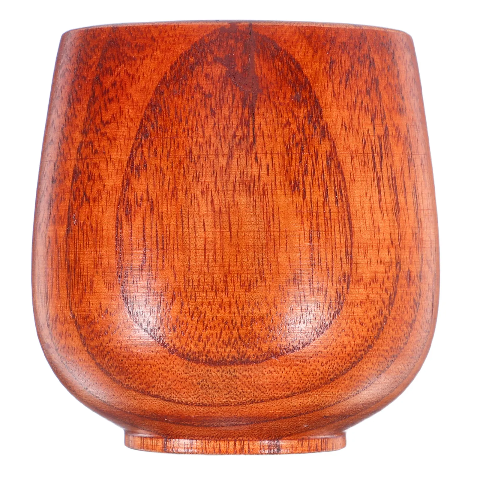 Taza de Sake Japonesa de Madera Maciza con Acabado Natural, Estilo Vintage, Aislante del Calor, para Sake, Té, Café, Agua, Desayuno, Aire Libre