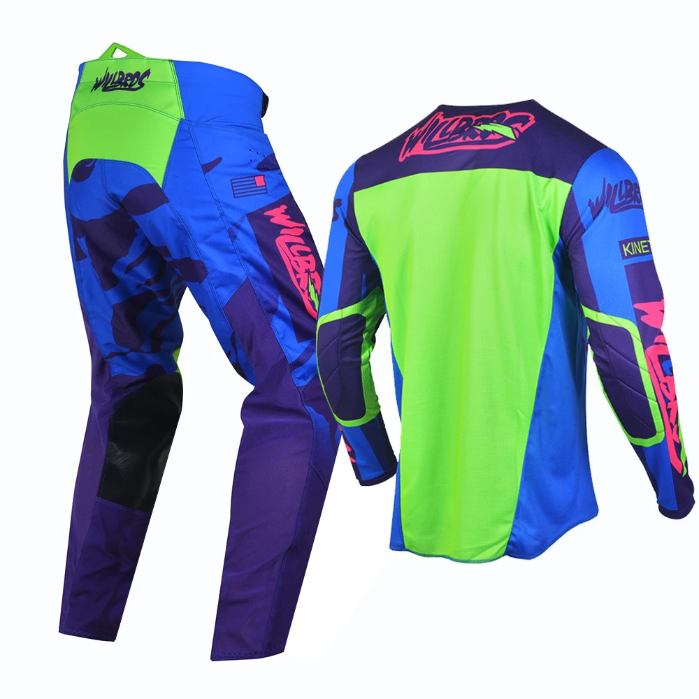 Willbros Offroad 360 Jersey and Pants Set Gear Combo MX BMX Mountain Downhill Race Motocross Dirt Bike Suit