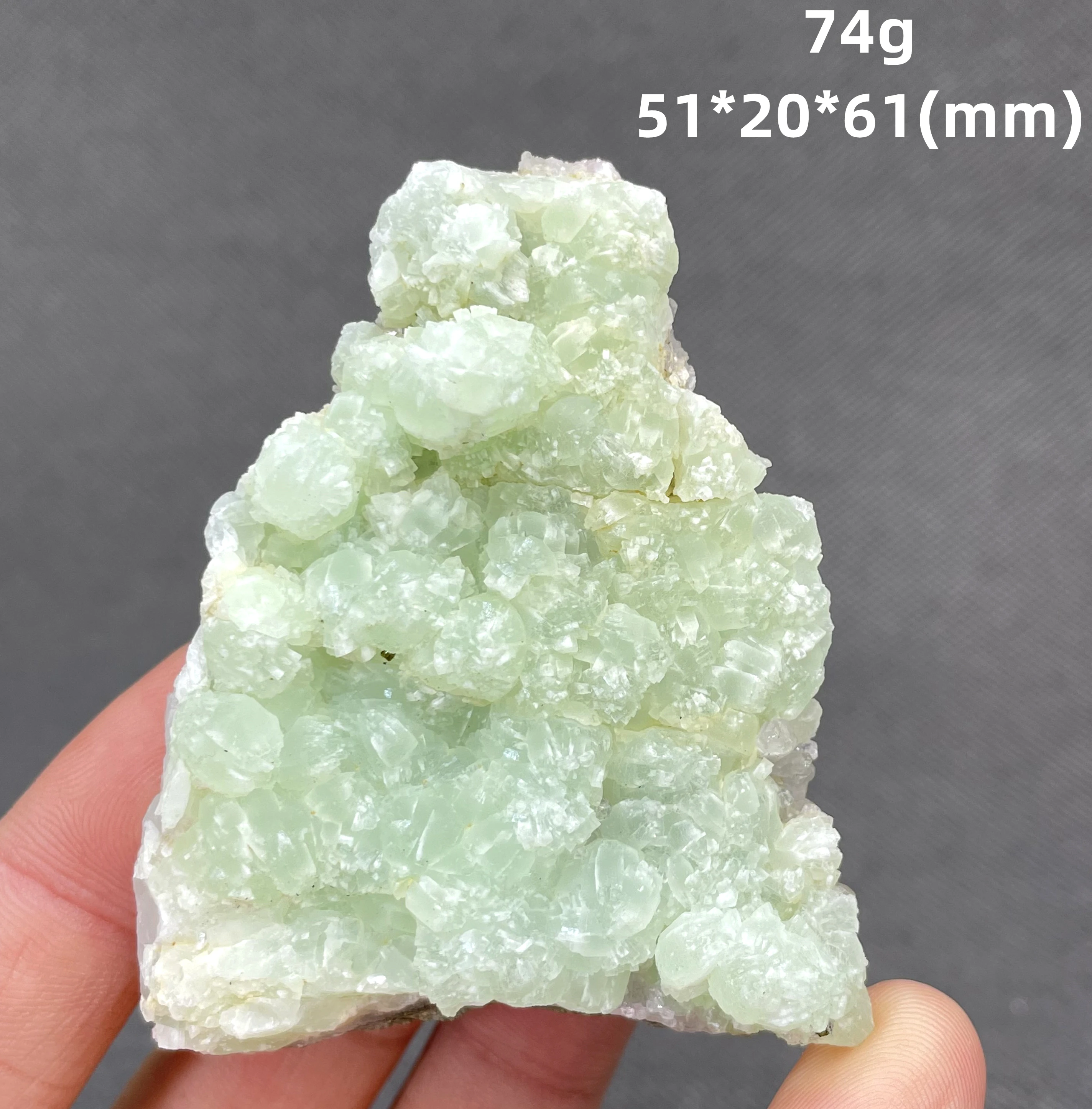 Nouveau! Préhnite 100% naturelle rare, spécimen de pierres et cristaux de quartz