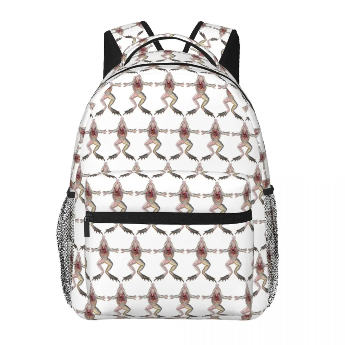 

Vintage Frog Anatomy Backpack Student Boys Girls BookBag Children School Bag Laptop Shoulder Bags for Men Women