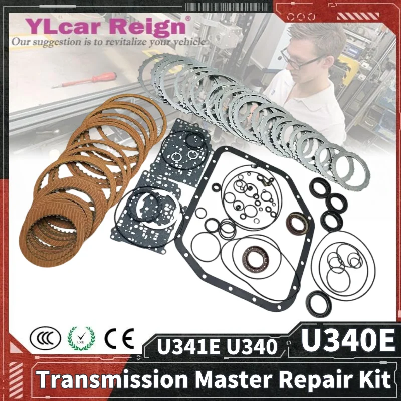

U340E U341E U340 Главный ремонтный комплект для капитального ремонта автоматической коробки передач Фрикционная стальная пластина Уплотнения Прокладка для TOYOTA Corolla