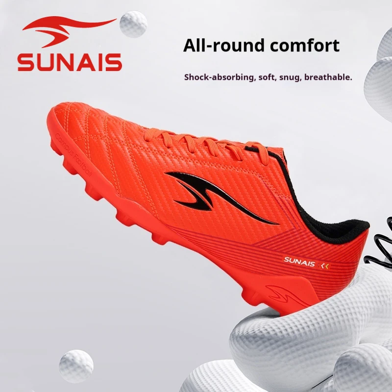 

Детские футбольные бутсы SUNAIS с подошвой MG, легкие тренировочные кроссовки, спортивная обувь для детей, бренд 97202