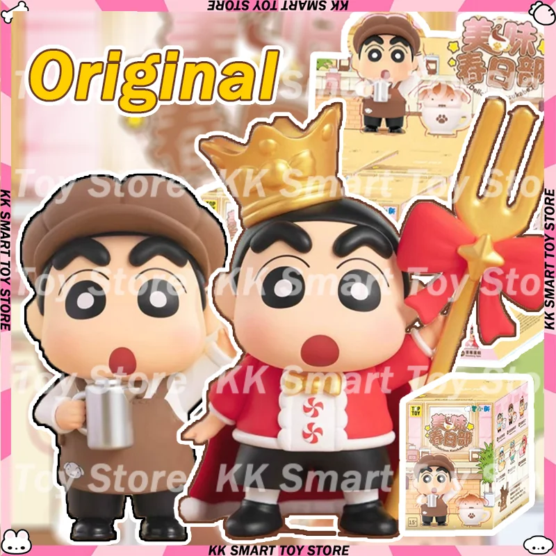 

Toptoy карандаш Шин-Чан вкусная серия Касукабе слепая коробка оригинальная кукла милая аниме фигурка украшения статуя модель подарки игрушки