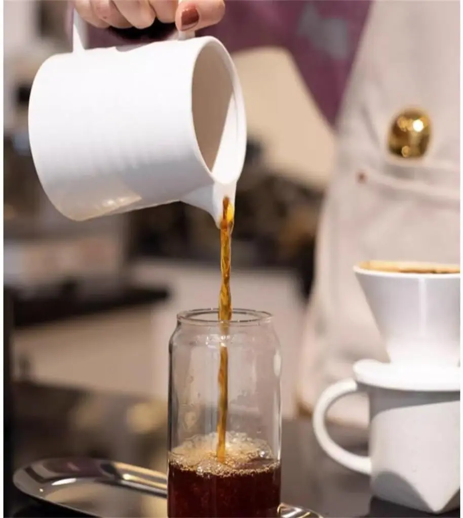 Handmade Coffee Pot Set Ceramic Filter Cup Sharing Hand Shake Bean Grinder