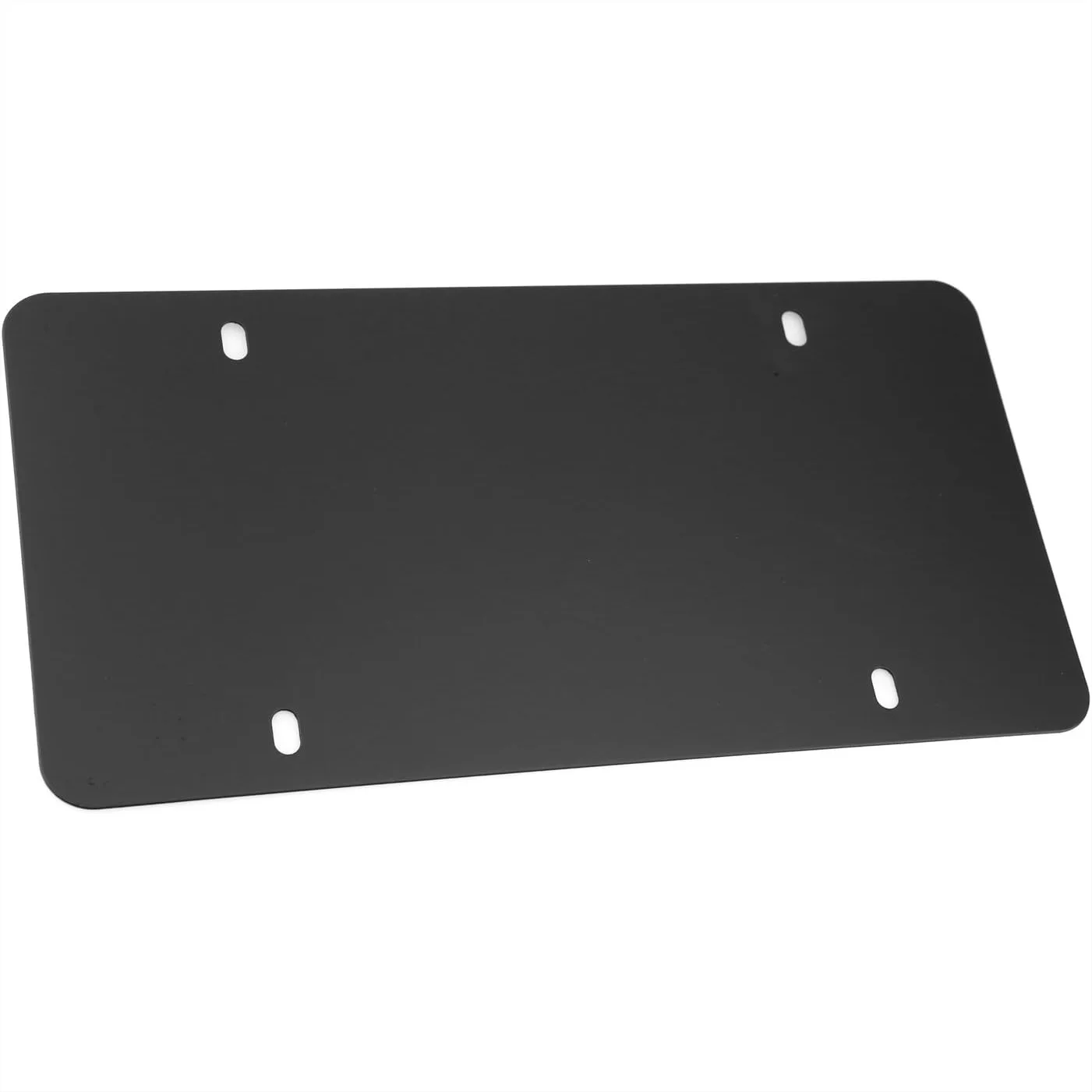 

Stainless Steel License Plate Backing Plate, Black 12x6 Inch with Screws