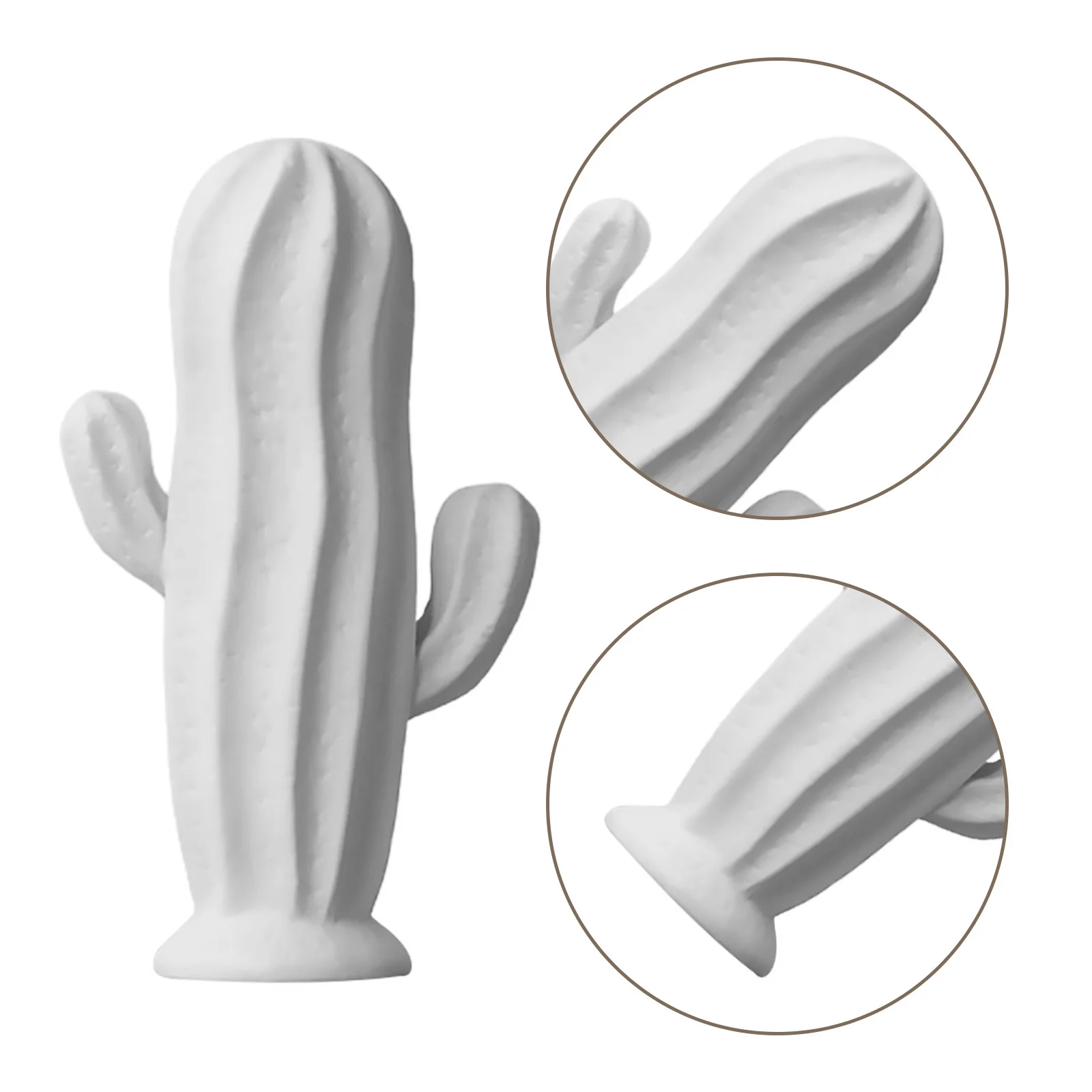 

1Pcs Premium Ceramic Cactus Decor Small Light Adornment for Home Office Desk Shelf Simple Artistic Design Home Decors