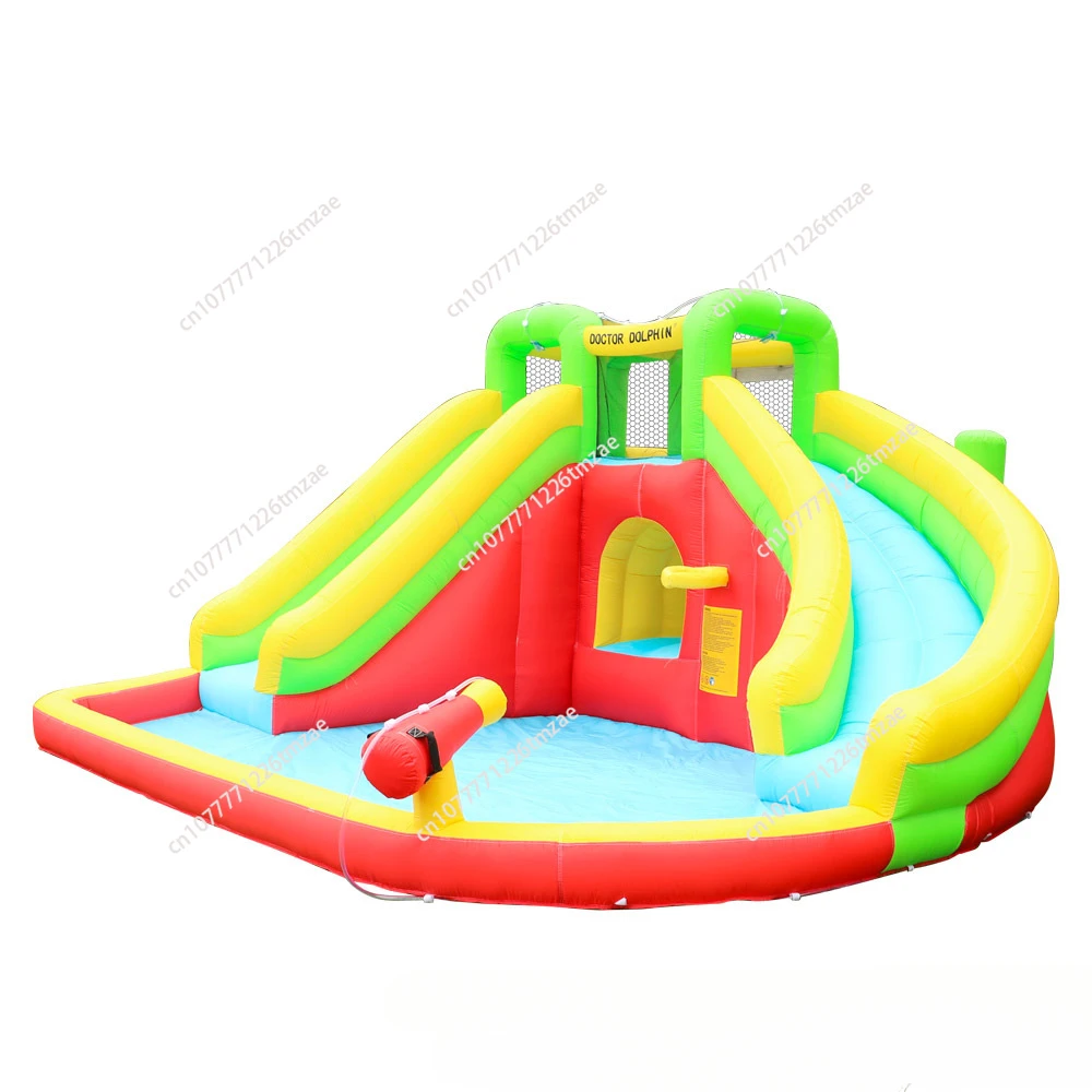 Household and commercial small outdoor water play inflatable castle Bobo pool slide factory direct sales