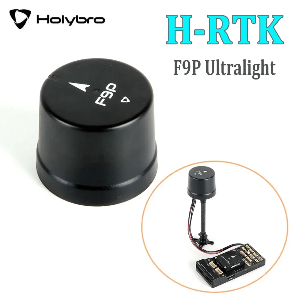 

HolyBro H-RTK F9P Ultralight RTK GNSS Module with ZED-F9P IST8310 Compass Helical Antenna for Pixhawk Series