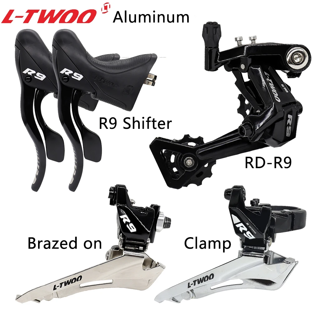 LTWOO R9 2x11 Speed Road Bike Groupset Shifter Lever Aluminum Alloy Clamp Brazed On Front Rear Derailleurs Bicycle Parts