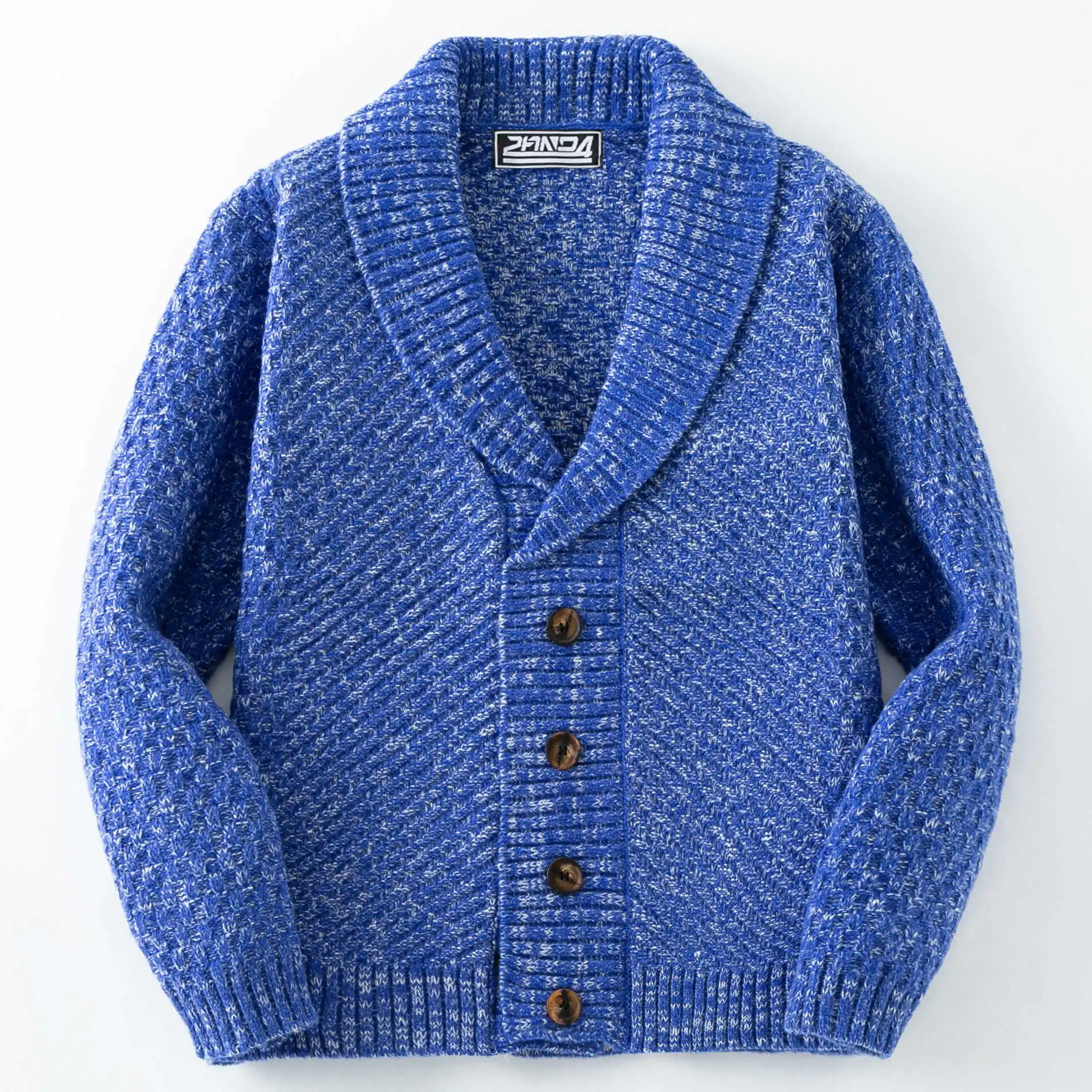 Autumn Winter New Fashion 2025 Men's Casual Trendy Loose Long Sleeve Turn-down Collar Single-breasted Knitted Sweater Coat Male