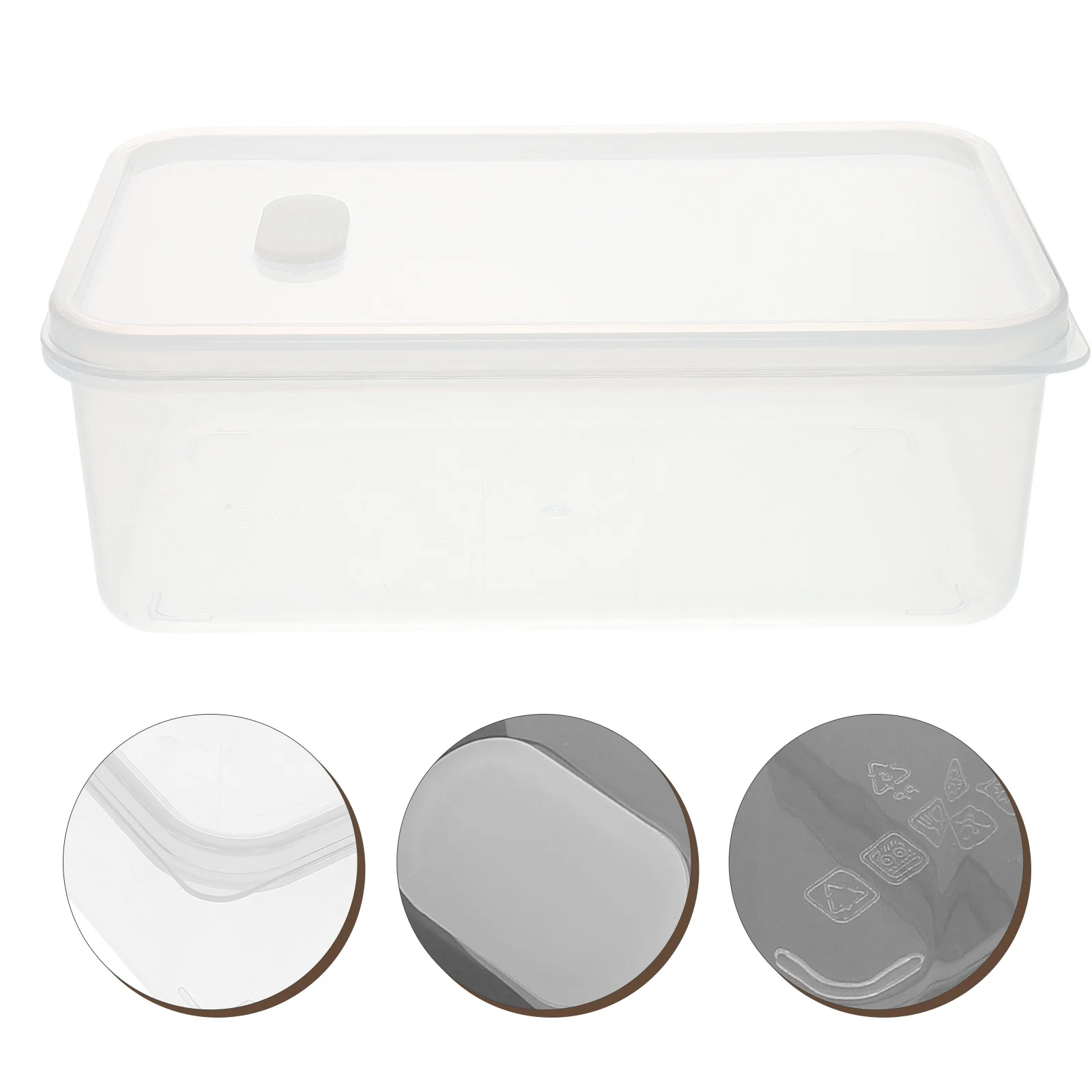 

1pcs Food Storage Box Clear Bpa Free Leak Proof Snack Containers For Kids Lunch Meal Prep Sushi Organizer Kitchen Pantry