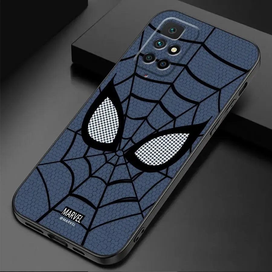 Marvel Spider Man Logo Cover Phone Case for Redmi Note 11 Pro 9 8 7 10S 12S 9S 11S 10 Pro 12 9T 8T 10 13 TPU Soft