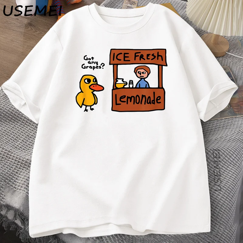 Got Any Grapes T Shirt Funy Cute Duck Song Tshirt Casual Summer Men Women O-neck T Shirts Casual Coton Short Sleeve Tees