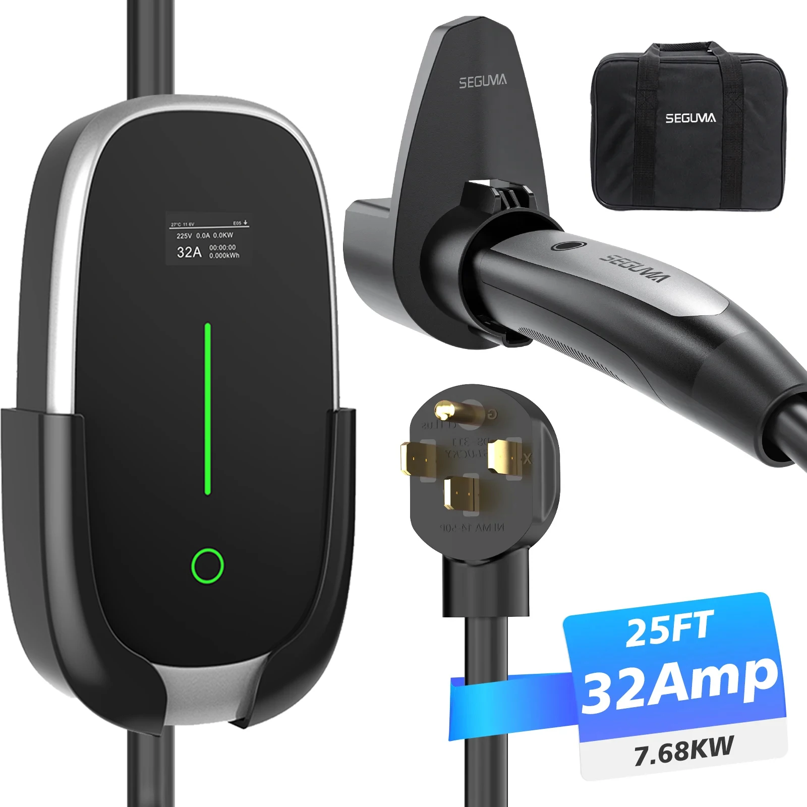 

DIBOEV Fast Electric Car Charger 16A 7KW 11KW Portable EVSE Auto Electric Station Type1/Type 2 GBT Compatible 32A Output New