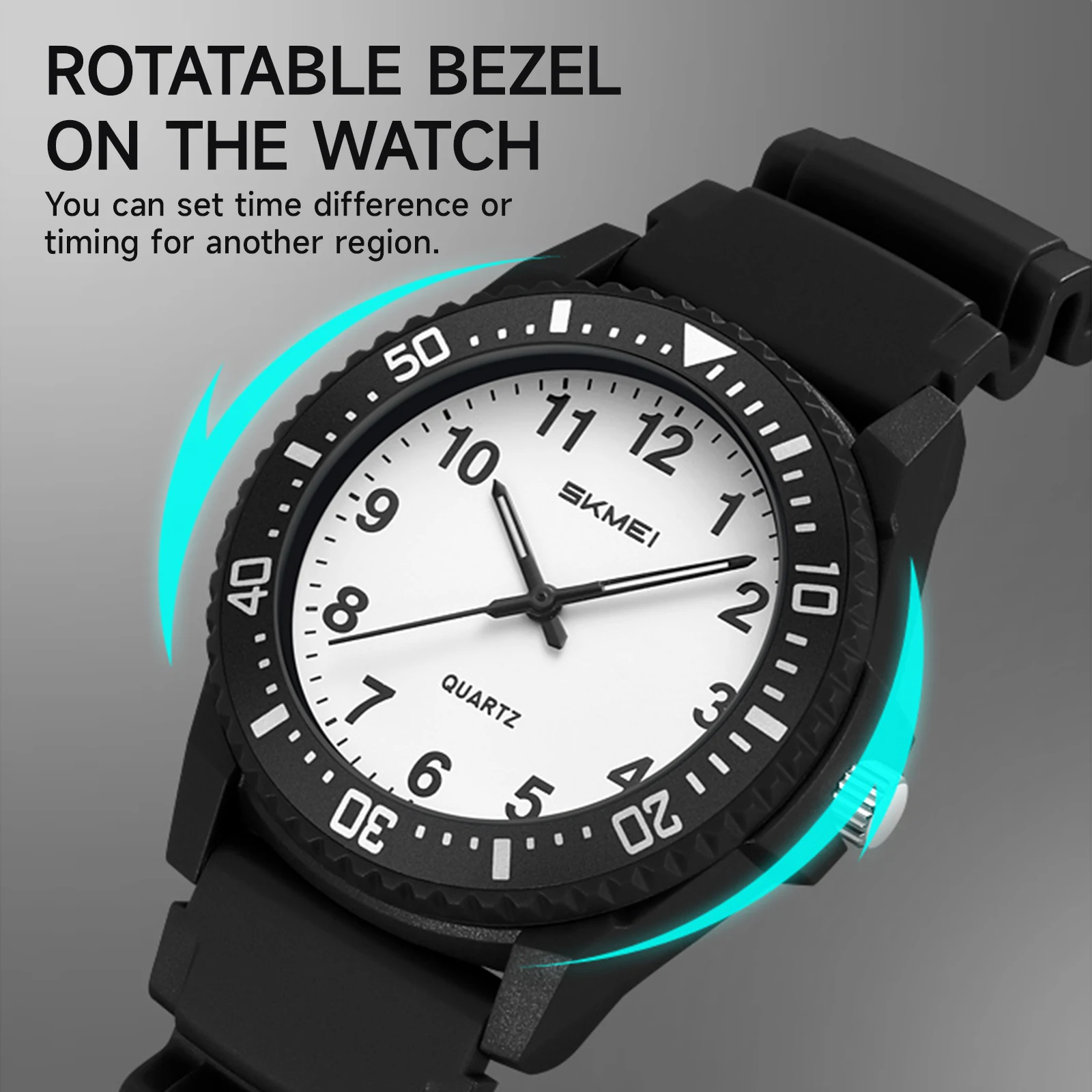 SKMEI 2622 Fashion Quartz Wristwatch 50M Waterproof Student Kid Watch Clock Timer Stopwatch Minimalist Cool Shower Handwashing