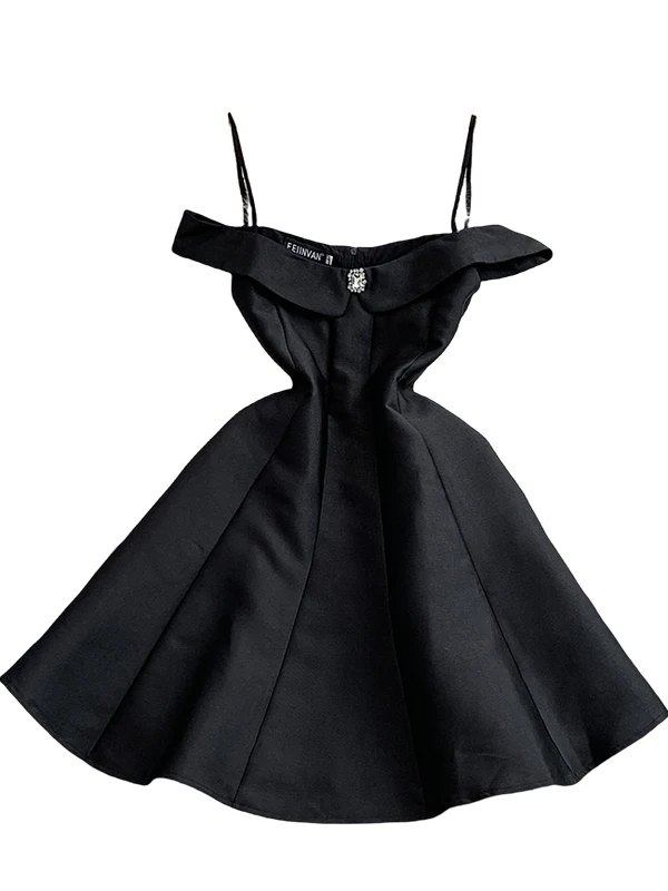 Ele حزام واحد Dr المرأة الخريف الشتاء الاسمية عيد ميلاد جمع ثوب عالية الخصر ألف خط تنورة No-Sve Bodycon #5