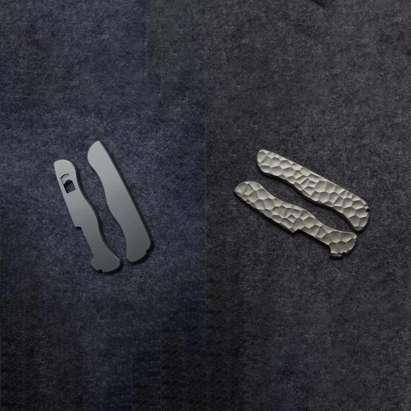 

4 Pattern Knife Titanium Handle Patches Scales for 111MM Victorinox Swiss Army Knives MW4DE Soldier‘s Knife Rescue Tool Parts