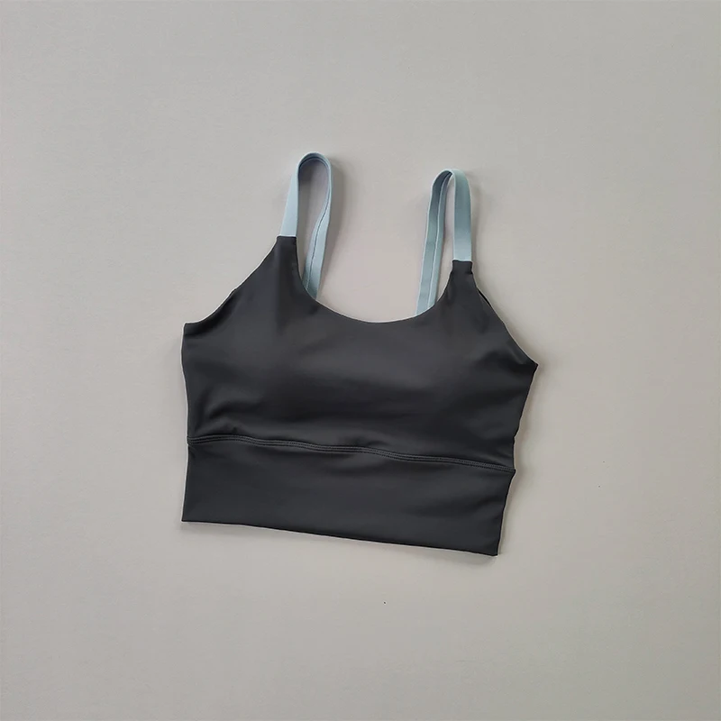 Einteiliger BH, hochfester stoßfester Lauf-BH, Träger-BH, rückenfreier Fitness-Yoga-BH – Detail 7