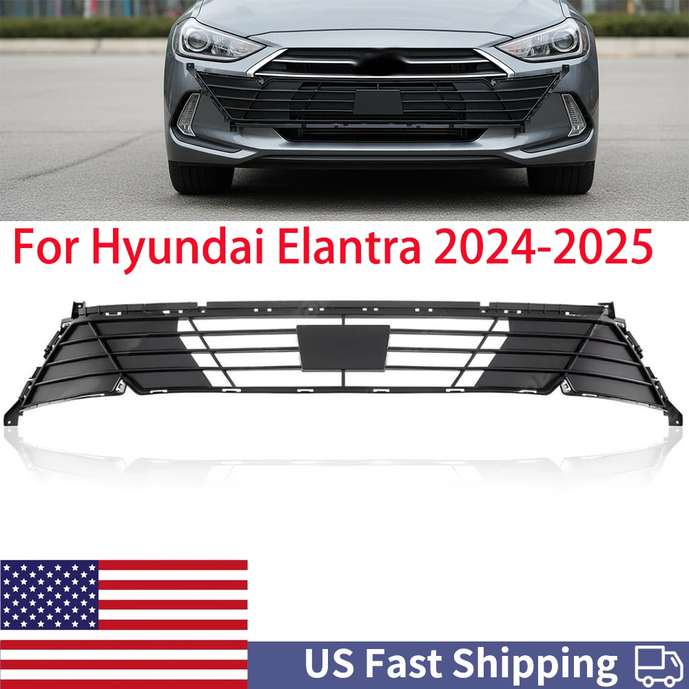 

Front Lower Bumper Grille With ACC For Hyundai Elantra 2024-2025 86351-AAAB0 Car Bumpers Radiator Grill Guard Vent Protector