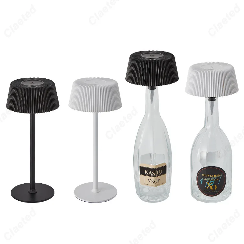 Lampu LED Baru Kreatif Bar Kafe Restoran Suasana Jamur Lampu Meja Kecil Dapat Diisi Ulang Lampu Depan Anggur