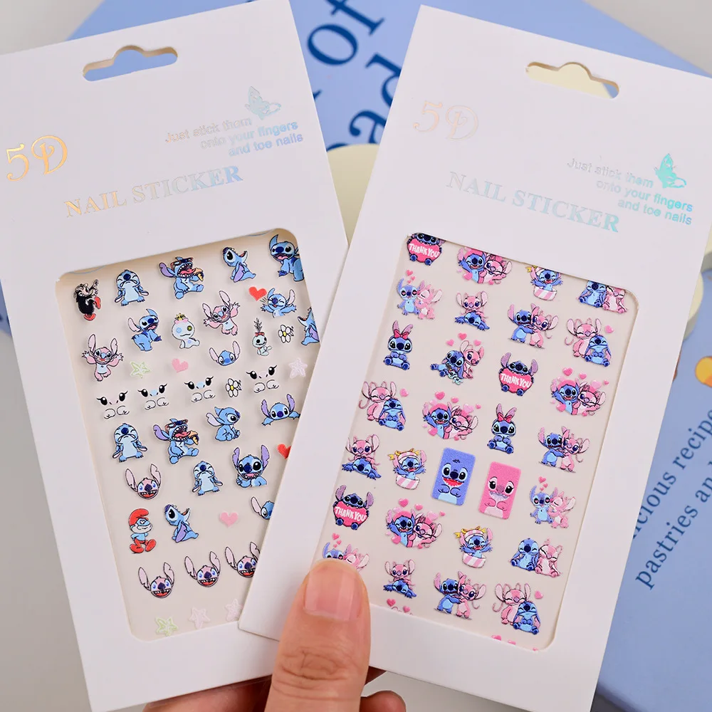 Наклейка для дизайна ногтей Miniso Stilt, 5D трехмерный рельеф, самоклеящаяся наклейка для дизайна ногтей, детская наклейка для дизайна ногтей Stilt